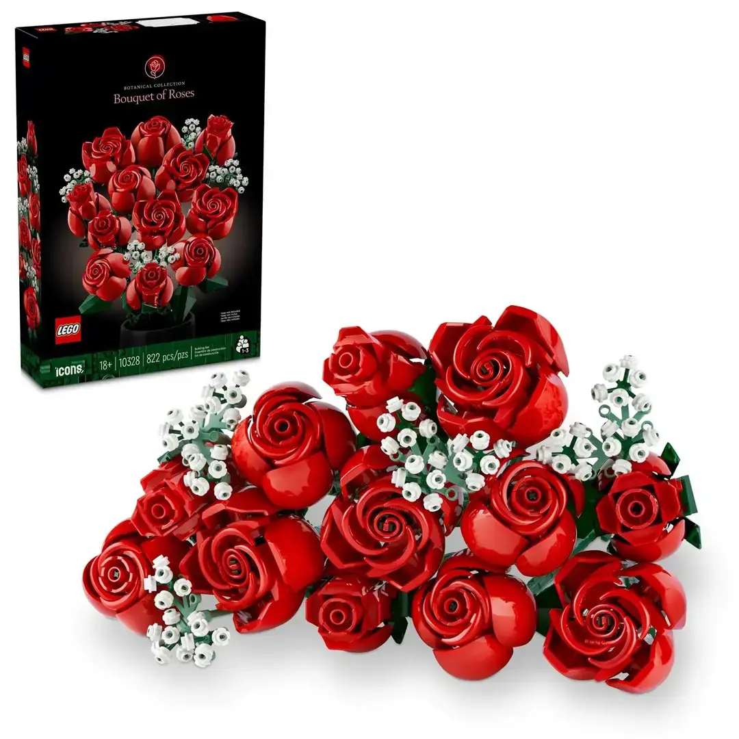 LEGO IKONOS 10328 ROŽIŲ PUOKŠTĖ SU GĖLĖMIS