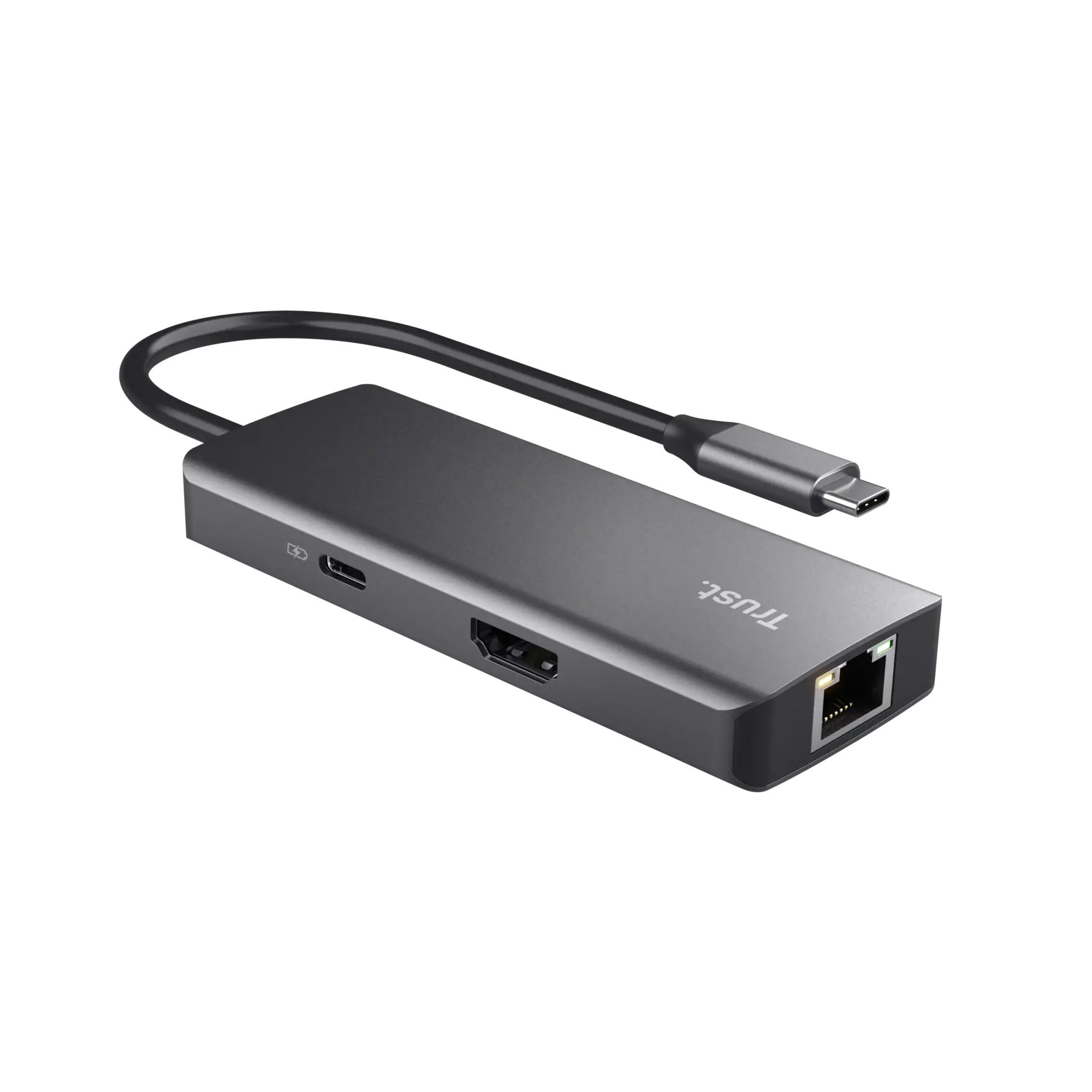"Trust Dalyx", C tipo USB, USB 2.0, 1000 Mbit/s, 60 Hz, 3840 x 2160 pikselių, sidabrinė