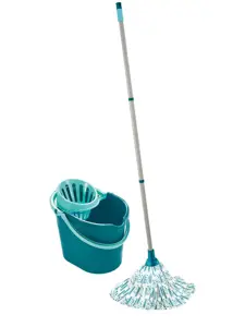 Leifheit 56792 mop Metal, Plastic, Viscose Turquoise, White