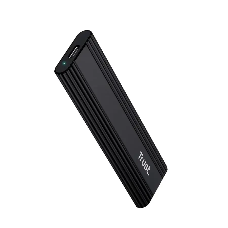 Trust 25806 storage drive enclosure SSD enclosure Black