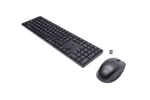 HP 650 belaidis klaviatūros ir pelės komplektas, pilno dydžio (100 %), RF belaidis, membraninis, QWERTY, juodas, pelė pridedama