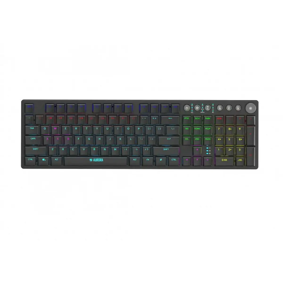 IBOX Aurora K-6 LED laidinė / belaidė mechaninė klaviatūra
