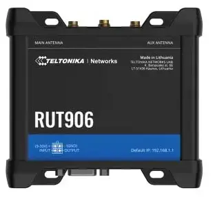 TELTONIKA IOT MARŠRUTIZATORIUS RUT906 LTE DUAL SIM 4X10/100MB LAN RS232&RS485