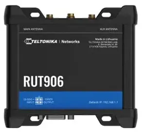 TELTONIKA IOT MARŠRUTIZATORIUS RUT906 LTE DUAL SIM 4X10/100MB LAN RS232&RS485