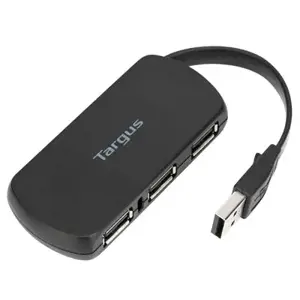 Targus ACH114EU, USB 2.0, USB 2.0, 480 Mbps, juoda, plastikinė, Kinija