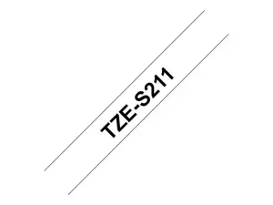 Brother TZE-S211, TZ, Black, Inkjet, China, 5 year(s), 6 mm