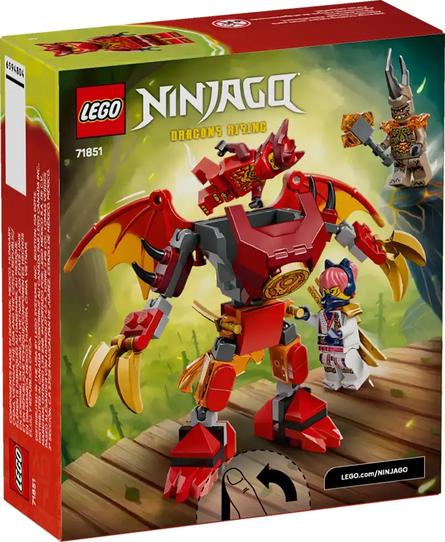 LEGO NINJAGO 71851 Kai's Dragon Mech Battle Pack