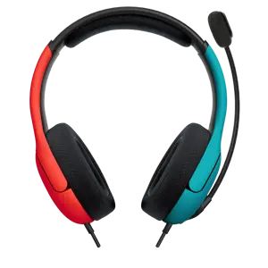 PDP Officially Licensed LVL 40 stereo headset (Switch and Switch Lite compatible), Wired, Gaming, 200 g, Headset, Black, Blue, Red