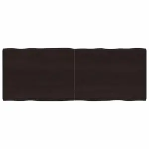 Stalviršis, tamsiai ruda, 160x60x(2-6) cm, medienos masyvas