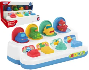 WOOPIE BABY mokomasis iššokantis žaislas POP-UP transporto priemonės