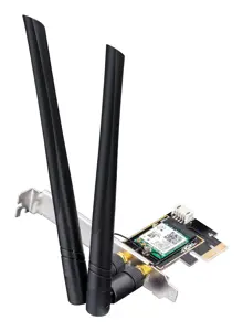 CUDY WE3000 AX5400 "Wi-Fi 6" + BT 5.2 "Intel AX200" PCIe tinklo kortelė