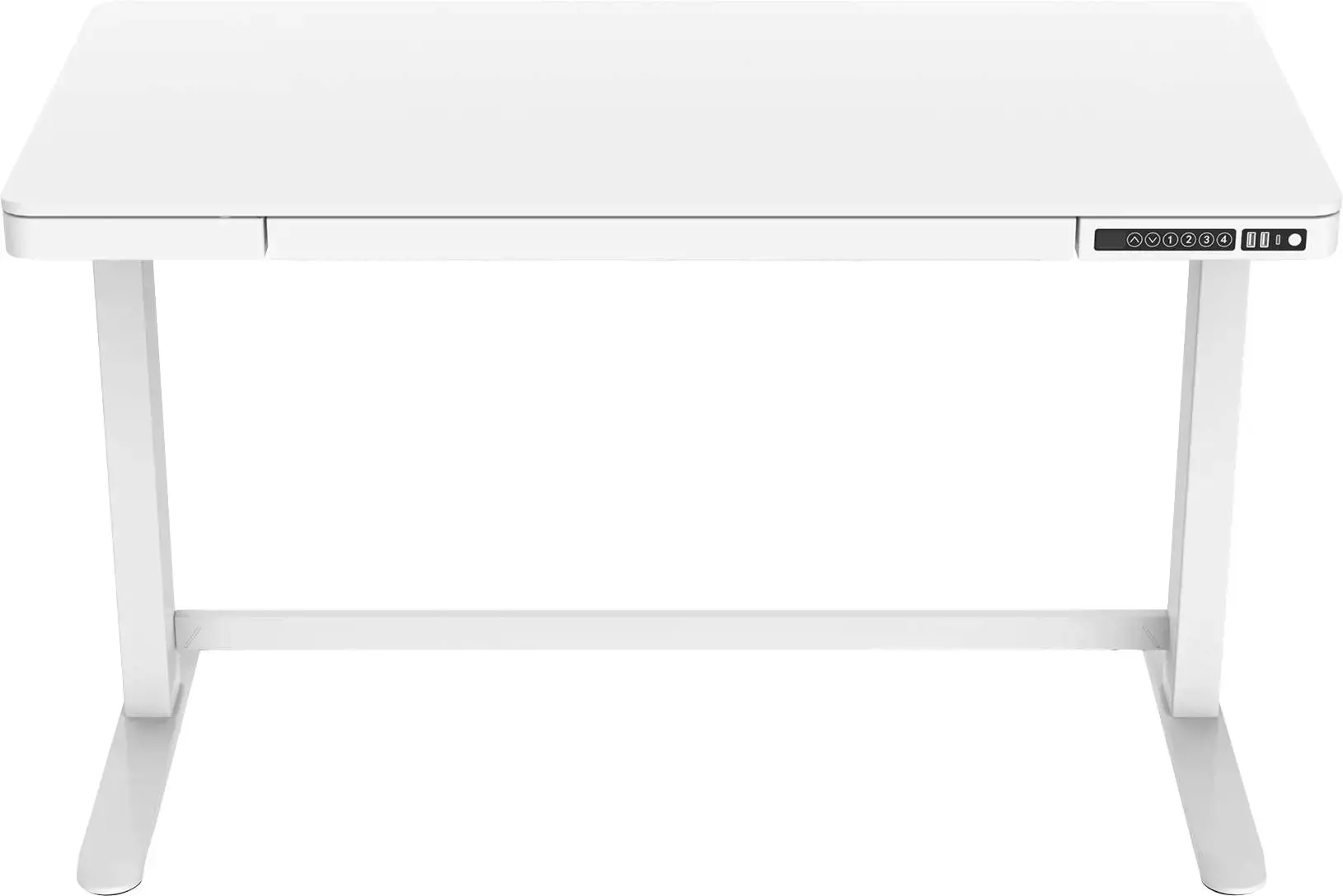 DIGITUS elektrinis reguliuojamo aukščio rašomasis stalas su USB įkrovikliu ir stalčiumi