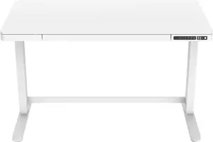 DIGITUS elektrinis reguliuojamo aukščio rašomasis stalas su USB įkrovikliu ir stalčiumi