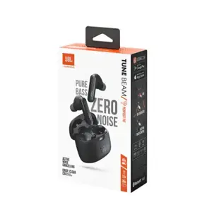 JBL belaidės ausinės "Tune Beam", juodos spalvos