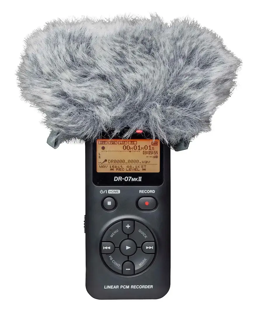 "Tascam WS-11" - Nešiojamųjų garso įrašymo įrenginių apsauga nuo vėjo