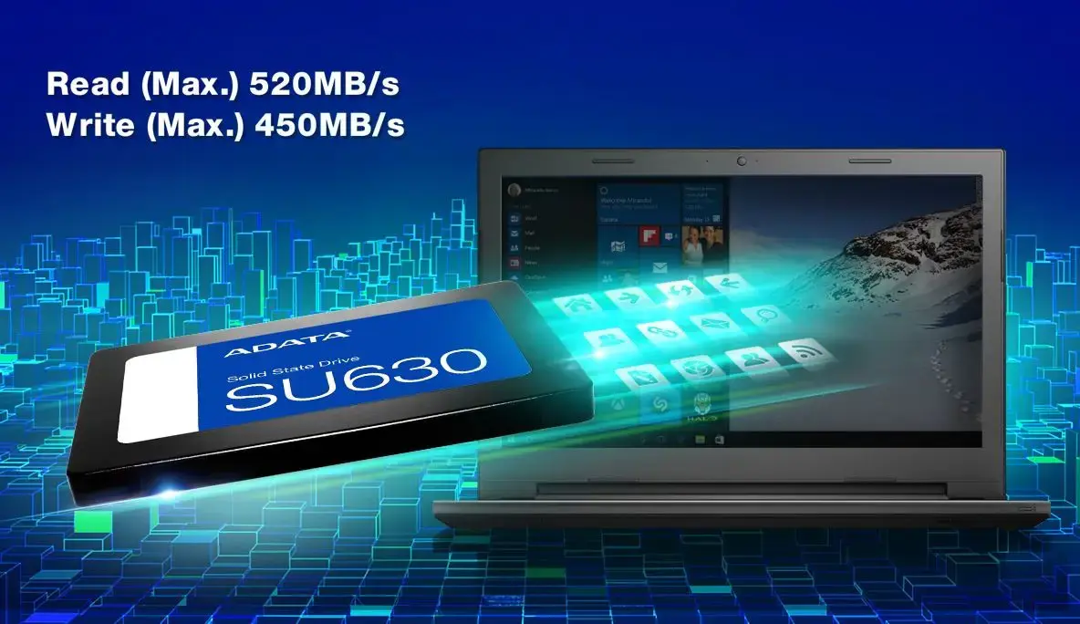 SSD diskas ADATA Ultimate SU630 3D NAND SSD 480 GB, 2.5", Serial ATA