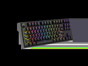 "Genesis" mechaninė žaidimų klaviatūra THOR 404 TKL RGB mechaninė žaidimų klaviatūra Laidinė JAV Gateron Yellow Pro USB Type-A 1005 g
