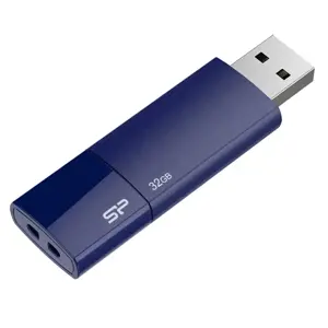 "Silicon Power Ultima U05", 32 GB, USB Type-A, 2.0, skaidrių, 9,2 g, mėlyna