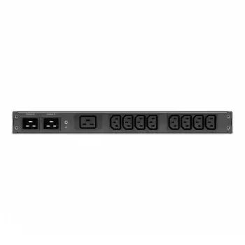 APC ATS NETSHELTER RACK AUTOMATINIS PERDAVIMO JUNGIKLIS, 1U, 16A, 230V, 2 C20 IN, 8 C13, 1 C19 OUT, 50/60HZ