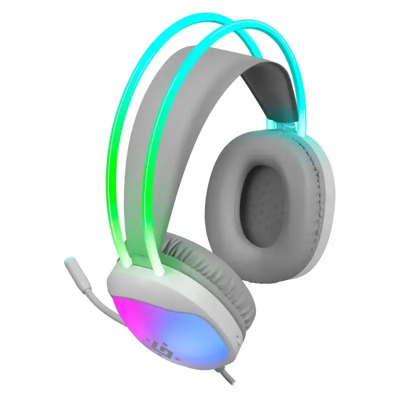 HEADPHONES DEFENDER ECLIPSE RGB WHITE