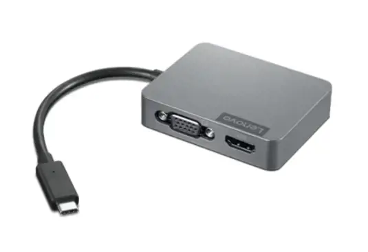 Lenovo 4X91A30366, USB 2.0 Type-C, HDMI, RJ-45, USB Type-C, VGA, pilka, 4K Ultra HD, CE, CB, FCC, EAC, VCCI, KCC, RCM, BSMI, 5 V