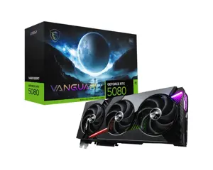 Vaizdo plokštė MSI GeForce RTX 5080 32 GB, GDDR7, RTX 5080 16G VANGUARD SOC