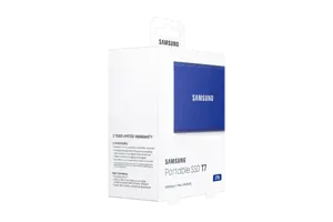 "Samsung" nešiojamasis SSD T7, 2000 GB, C tipo USB, 3.2 Gen 2 (3.1 Gen 2), 1050 MB/s, apsauga nuo slaptažodžio, mėlynas