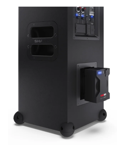 "Sharp SumoBox CP-LS100" didelio našumo nešiojamasis garsiakalbis