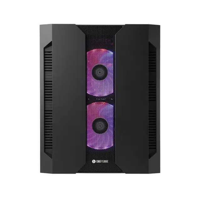 CHIEFTEC GM-02B-OP M2 mATX Gaming Cube 3xTempered glass 3x12cm adressable +5V RGB fan pre-installed 2xUSB 3.0 2xUSB 2.0