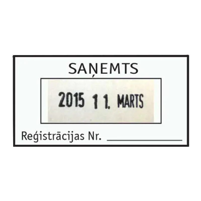 Antspaudas-datatorius S260 COLOP matmenys 24 x 45 mm, LATdata