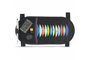"Case Logic" 12 talpos kompaktinių diskų skydelis, 12 diskų, juodas, nailonas, 110 g