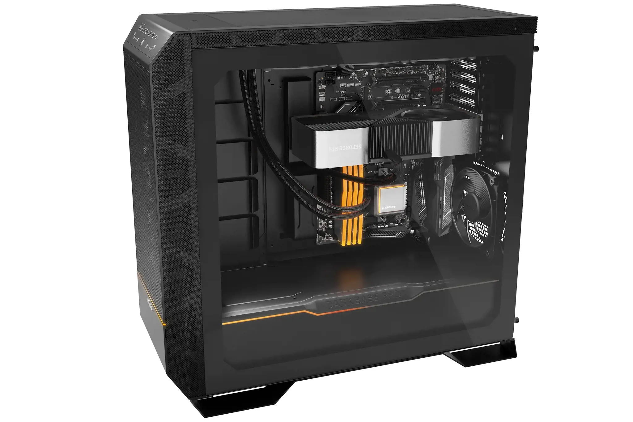 Būkite tylūs! DARK BASE PRO 901 | Juoda, Full Tower, Kompiuteris, Juoda, ATX, EATX, micro ATX, Mini-ATX, XL-ATX, Aliuminis, Stiklas, Plienas, Žaidimams