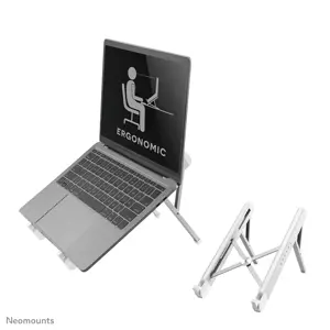 Neomounts by Newstar foldable laptop stand, Notebook stand, Silver, 27.9 cm (11"), 43.2 cm (17"), 2…