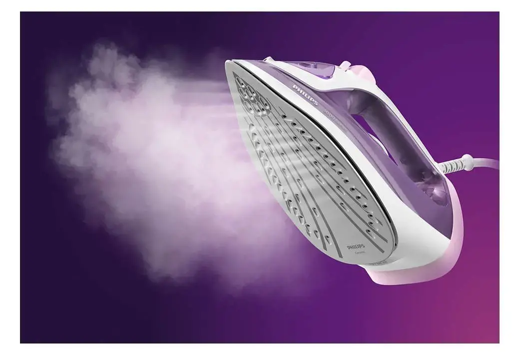 "Philips" 3000 serijos DST3010/30, Garinis lygintuvas, Keraminis padas, 1,9 m, 140 g/min, violetinis, baltas, 30 g/min