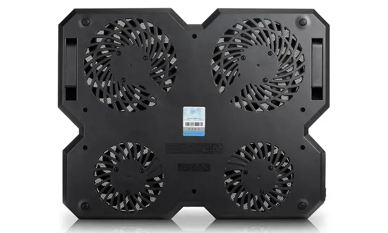 "deepcool Multicore x6" nešiojamojo kompiuterio aušintuvas iki 15,6" .900g g, 380X295X24mm mm, juodas