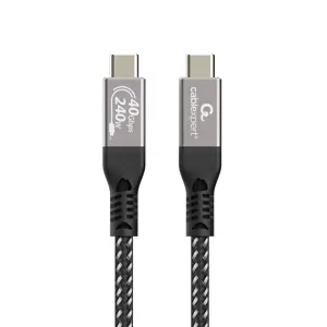 Gembird CCBP-USB4-CMCM240-0.5M Premium USB4 Type-C charging and data cable, 40 Gbps, 240 W, 0.5m
