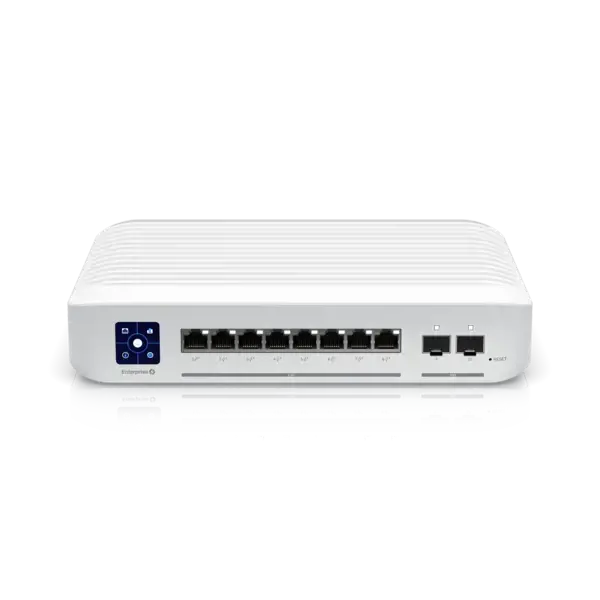 UBIQUITI USW-ENTERPRISE-8-POE UNIFI SWITCH 8x 2.5GB/S RJ45 POE+ 2x 10GB/S SFP+ TOUCHSCREEN IŠ VISO 120W