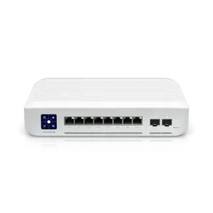 UBIQUITI USW-ENTERPRISE-8-POE UNIFI SWITCH 8x 2.5GB/S RJ45 POE+ 2x 10GB/S SFP+ TOUCHSCREEN IŠ VISO 120W