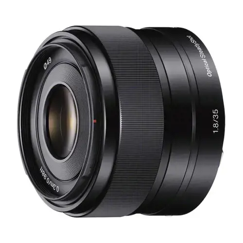 "Sony SEL35F18", 8/6, vaizdo stabilizatorius, "Sony E", automatinis fokusavimas
