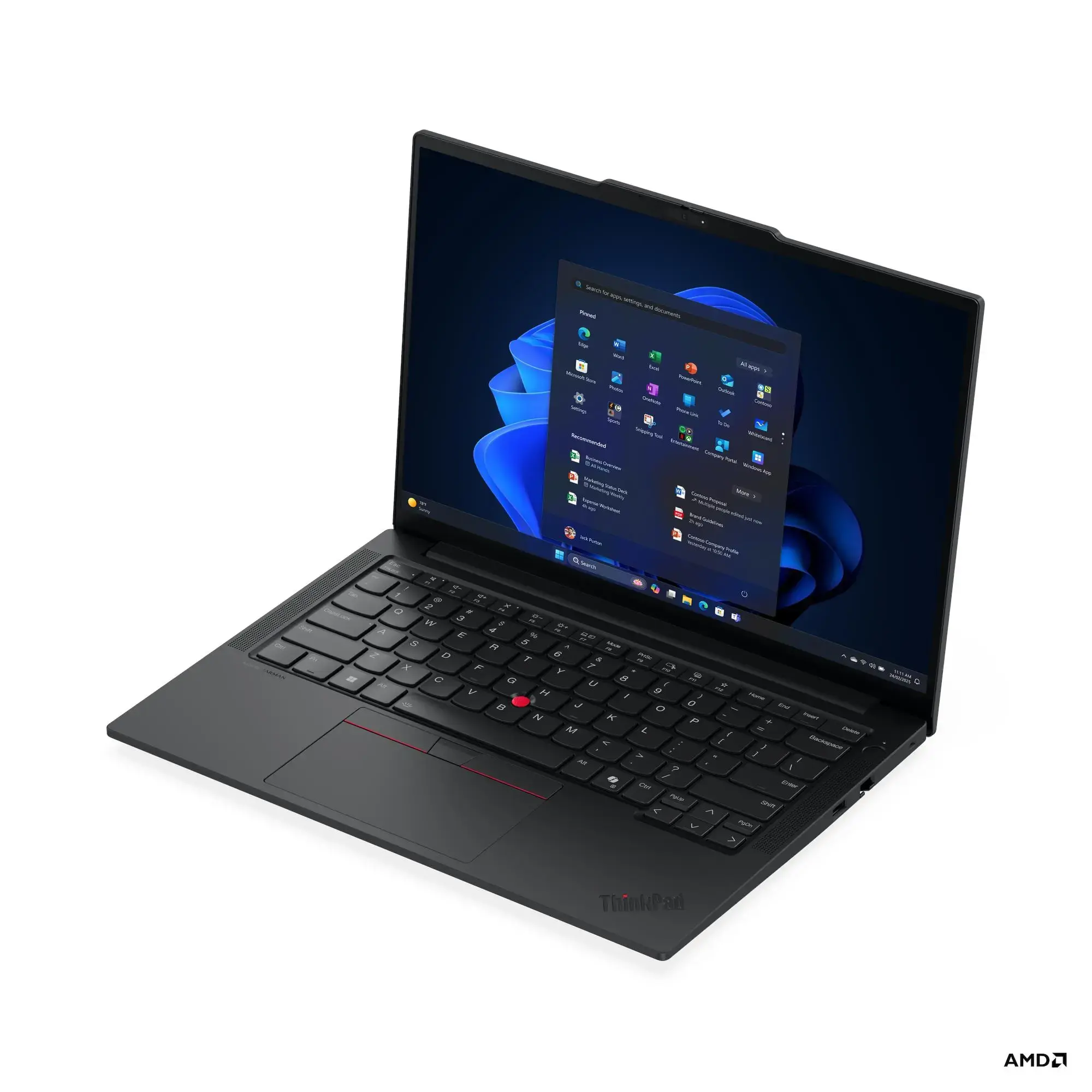 Nešiojamas kompiuteris Lenovo ThinkPad E14 G7 AMD, AMD Ryzen 7 250 (Max. 5.10GHz, 16M, 8C), 512 GB, 14 Coliai, Windows 11 Pro