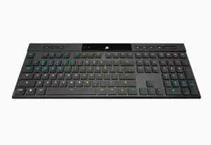 CORSAIR K100 RGB AIR belaidė itin plona mechaninė žaidimų klaviatūra su RGB LED apšvietimu CHERRY U…