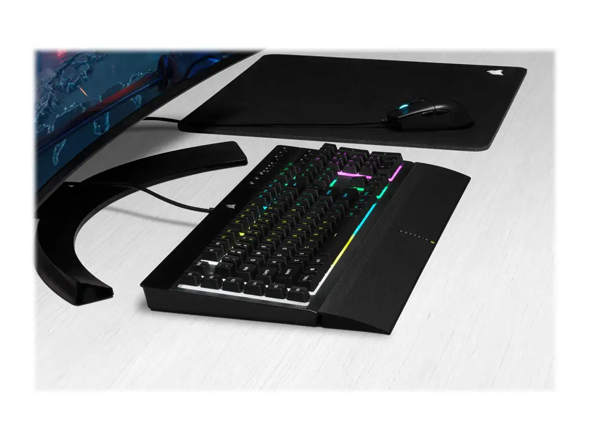 CORSAIR K55 RGB PRO žaidimų klaviatūra su foniniu RGB LED apšvietimu