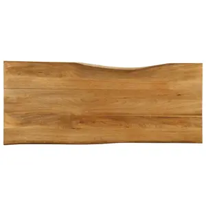 Stalviršis, 140x60x2,5cm, mango masyvas, su gyvu kraštu