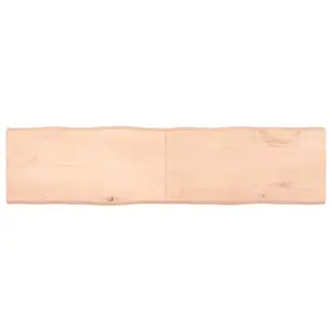 Stalviršis, 160x40x(2-6) cm, medienos masyvas, su gyvu kraštu
