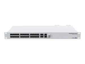 MIKROTIK MT CRS326-24S+2Q+RM MikroTik CRS326-24S+2Q+RM MikroTik CRS326-24S+2Q+RM L5 24x SFP+ prievadai, 2x 40Gb/s QSFP+, 1U Rack montavimas