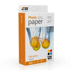 ColorWay Photo Paper .PG2601004R Glossy, White, 10 x 15 cm, 260 g/m²