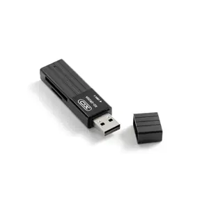 XO atminties kortelių skaitytuvas DK05A 2in1 USB 2.0, juodas