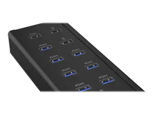 ICYBOX IB-HUB1703-QC3 IcyBox 7x USB 3.0 prievadų šakotuvas ir 3 įkrovimo prievadai