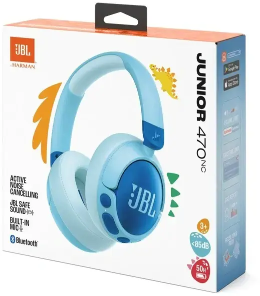 JBL wireless headset Junior 470NC, blue