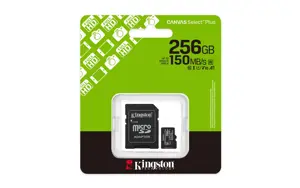 MEMORY MICRO SDXC 256GB UHS-I/W/ADAPTER SDCS3/256GB KINGSTON